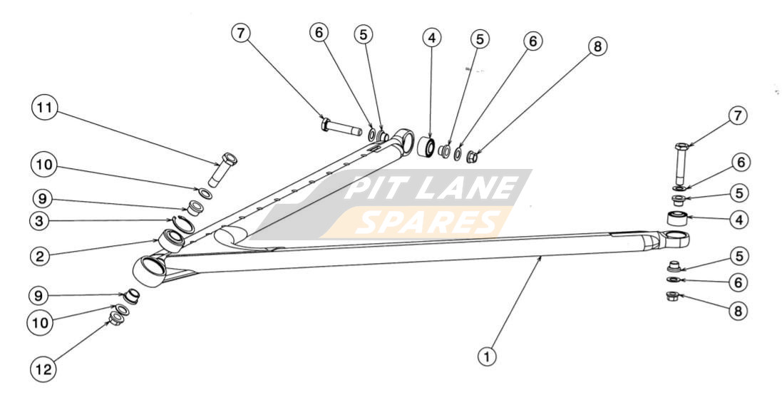 RR LWR WISHBONE ASSY Diagram